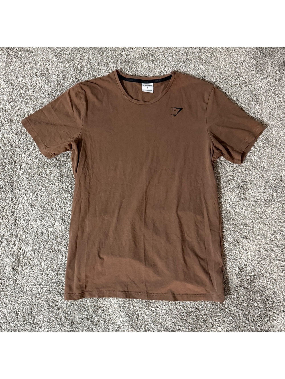 Gymshark Brown Crew Neck T-Shirt Size L